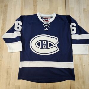 Chatham Hockey Jersey Size Youth Small White And Blue #6 Fisher